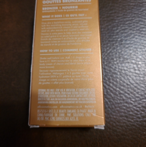 E.L.F. BRONZING DROPS SHADE BRONZE 2 - Picture 3 of 3